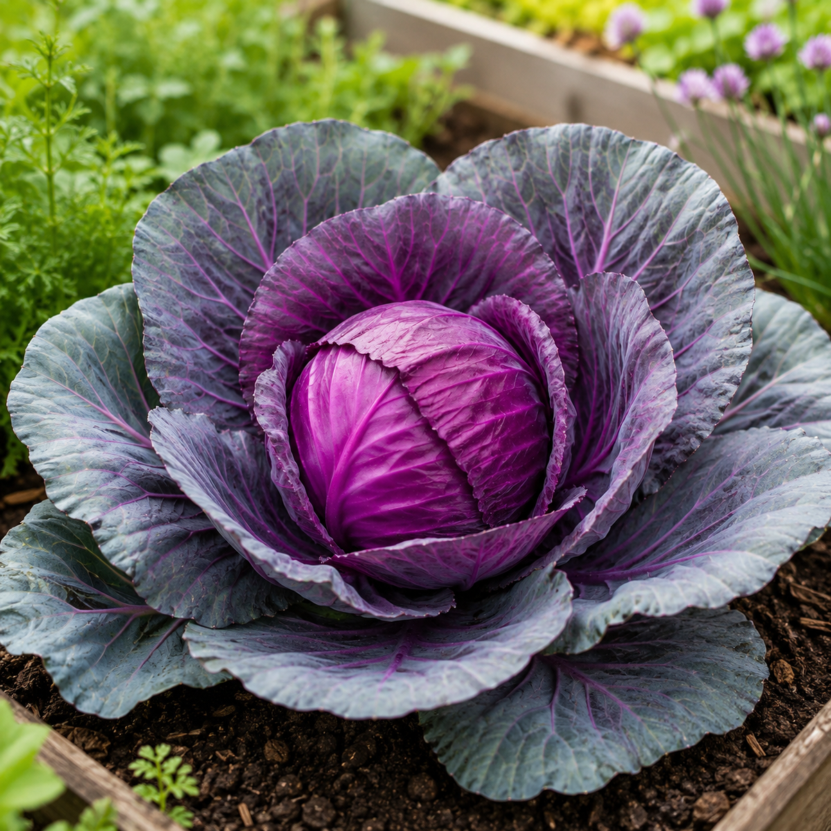 Purple Cabbage (Red Jewel) Seeds - F1 Hybrid {WINTER}