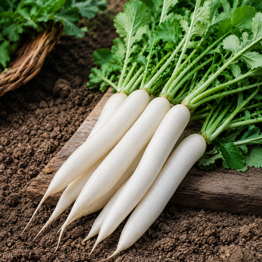 Radish White Long F1 Hybrid Seeds | Fast-Growing Winter Radish (WINTER)
