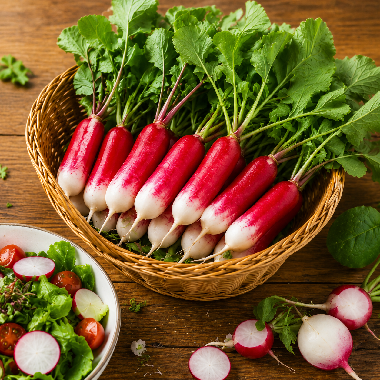 Radish Red & White Long Seeds – Dual Colour Mooli for Home Gardening (WINTER)