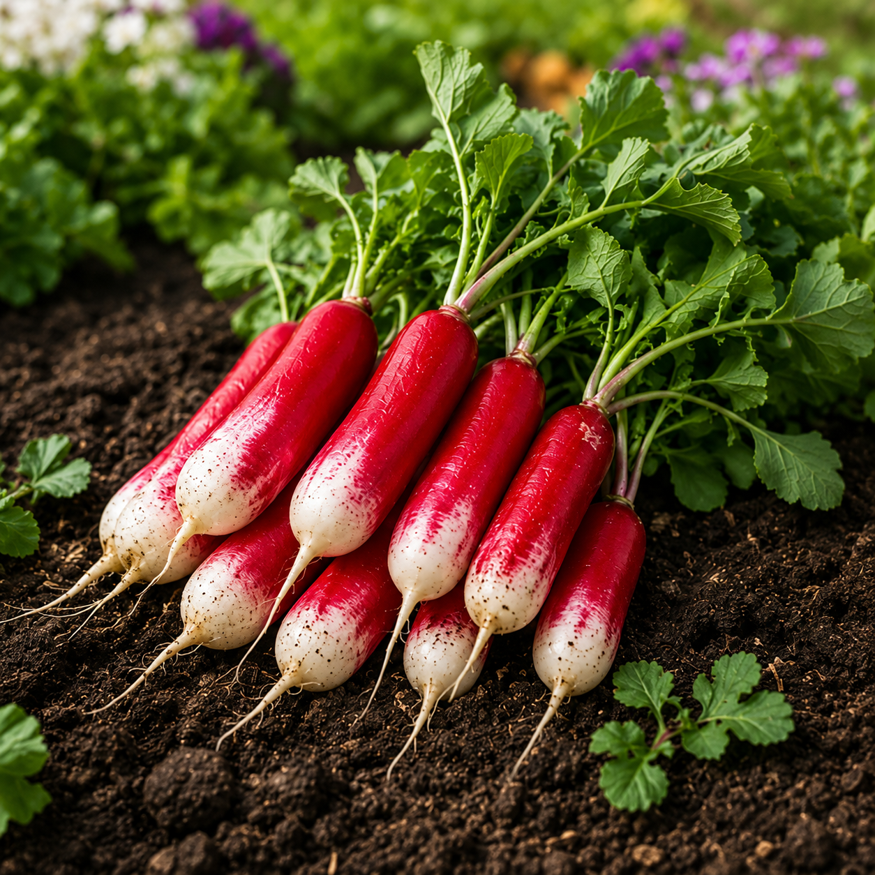 Radish Red & White Long Seeds – Dual Colour Mooli for Home Gardening (WINTER)