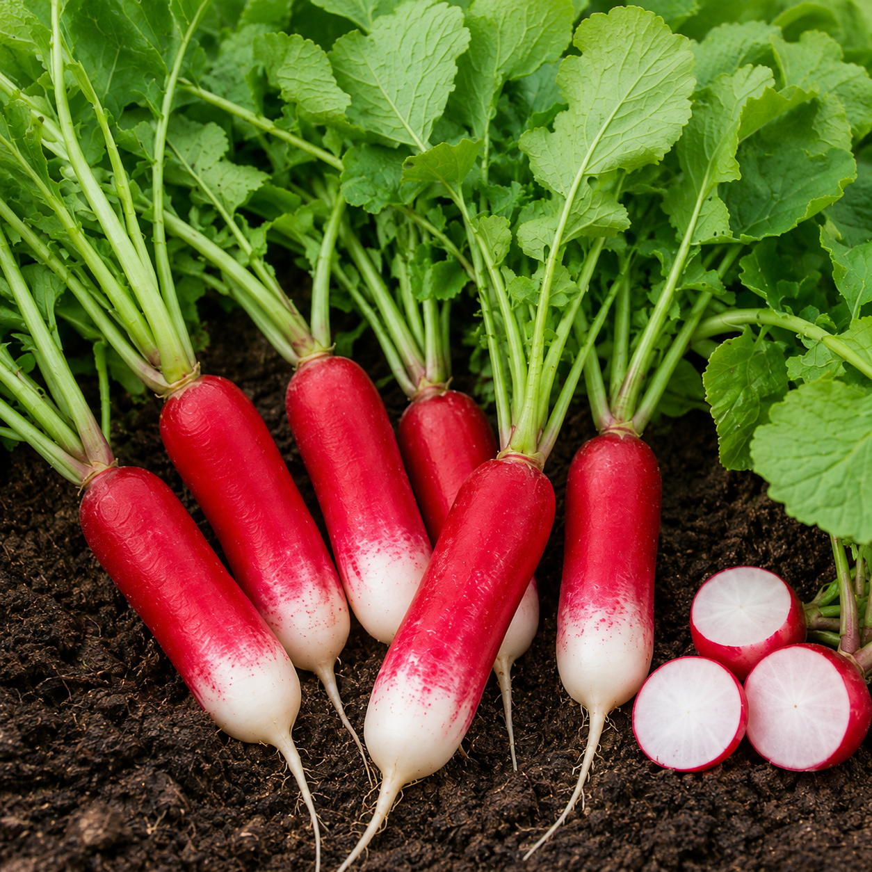 Radish Red & White Long Seeds – Dual Colour Mooli for Home Gardening (WINTER)
