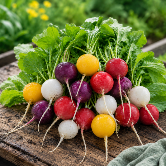 Rainbow Radish Mix Seeds – Italian Ravanelli Colorati (WINTER)
