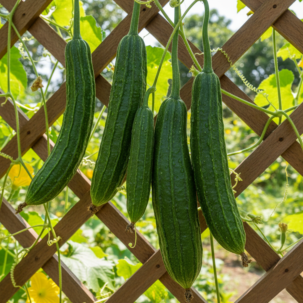 Ridge Gourd Seeds, Desi Tori - (OP Seeds) {SUMMER} کالی توری