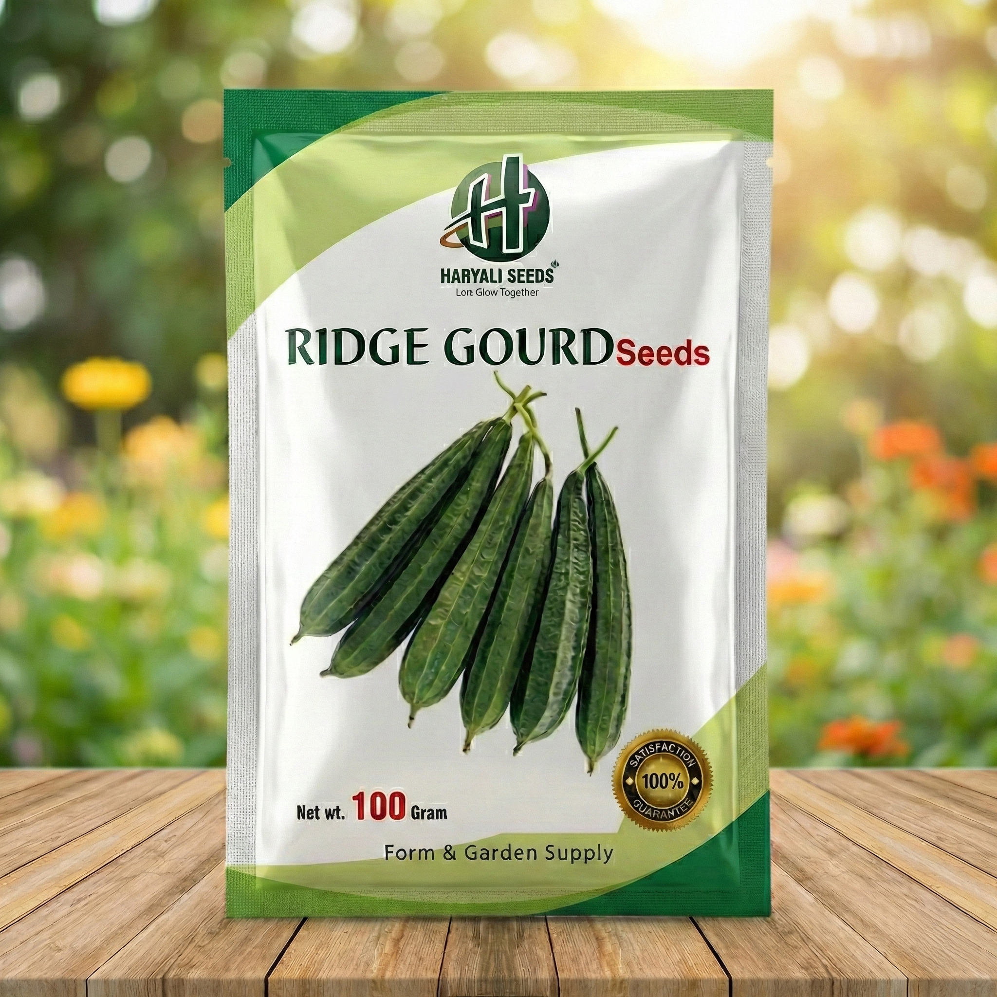 Ridge Gourd Seeds - 100 Gram (Haryali Seeds)