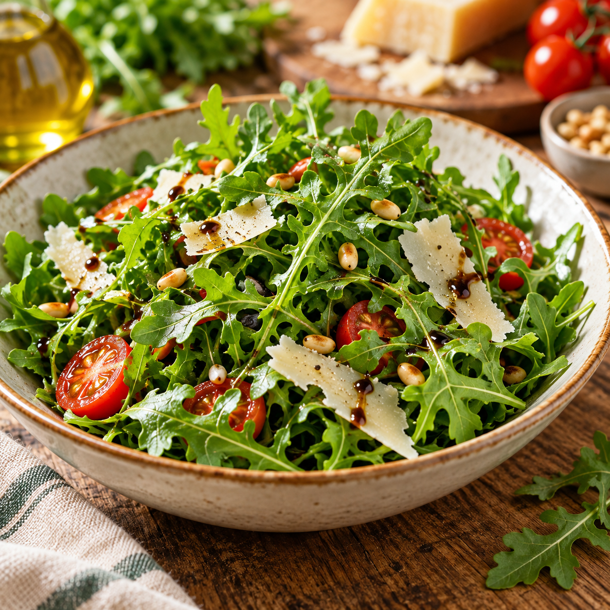Fresh green Rocket Salad leaves with characteristic lobed shape – Arugula Rucola seeds for winter salads and home gardening in Pakistan