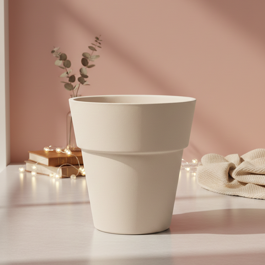 Minimalist Sage Stone Ceramic Pot