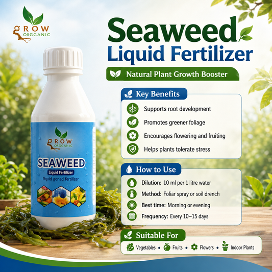Seaweed Liquid Fertilizer 50 ml natural plant growth booster for vegetables flowers and indoor plants