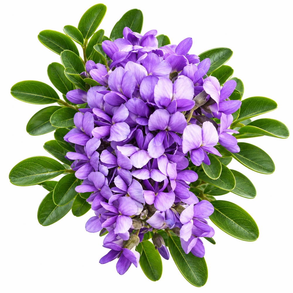 Texas Mountain Laurel Sophora secundiflora evergreen shrub with fragrant purple flower clusters and glossy foliage – ornamental perennial tree seeds in Pakistan
