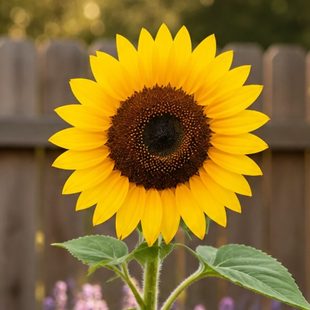 Sunflower Domino Helianthus annuus with golden-yellow petals and dark centres – branching summer sunflower seeds for gardens and grow bags in Pakistan