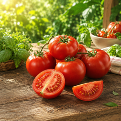 Alsu tomato from Azerbaijan with juicy uniform red fruits on a vigorous indeterminate vine – tomato seeds for home gardening in Pakistan
