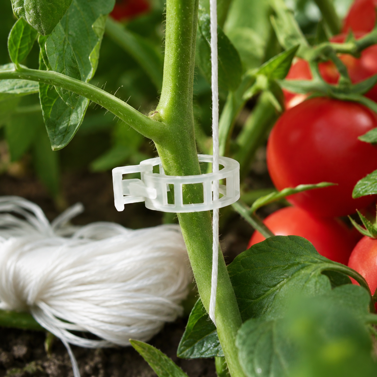 Plant Support Clips – Round Reusable Pack of 10 for Tomatoes & Climbing Plants