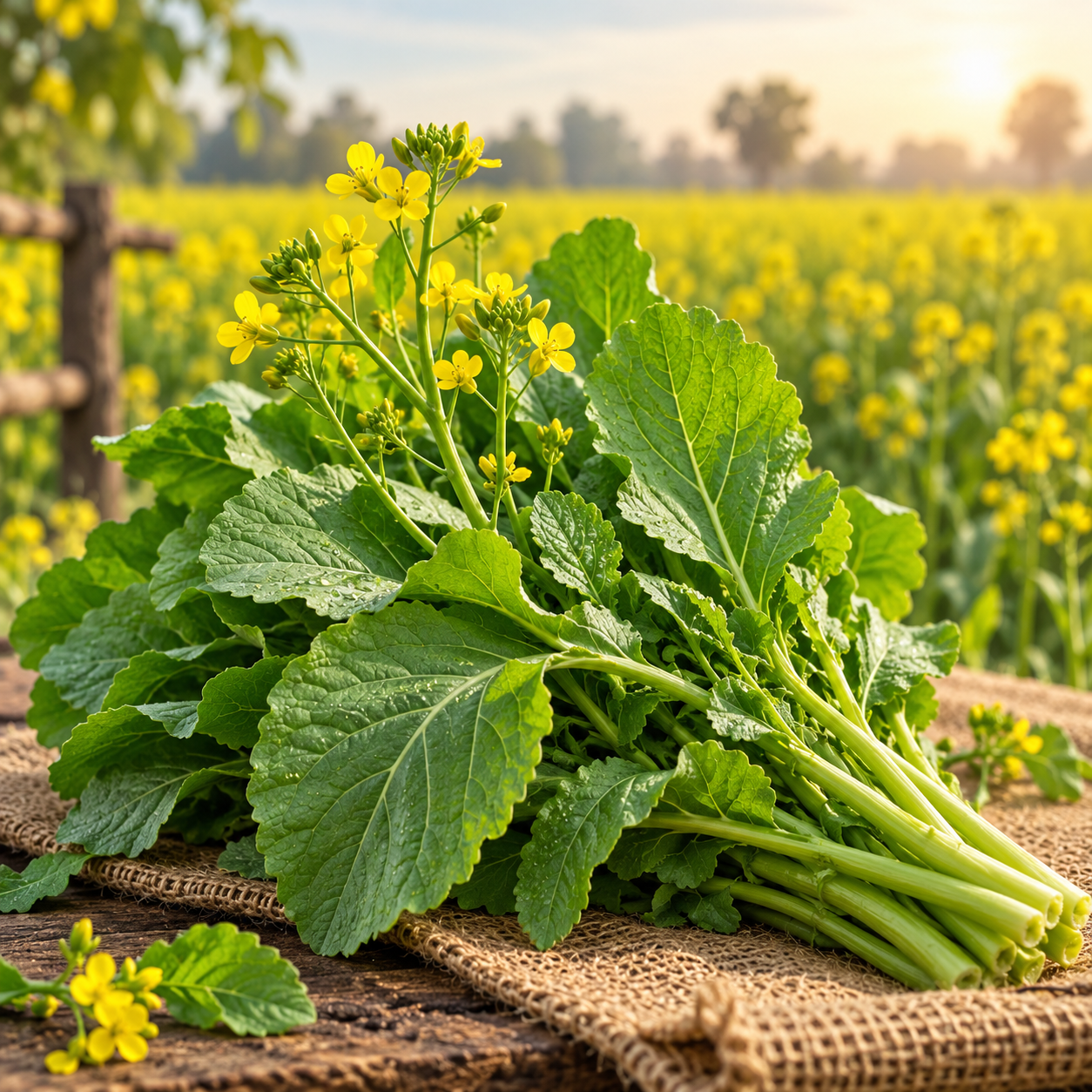 Healthy Toria mustard green plants with fresh tender green leaves – Toria seeds for winter home gardening in Pakistan