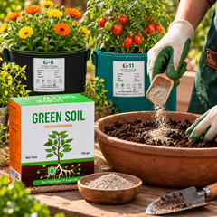 Green Soil Trichoderma 350g powder for roots soil pots lawns and grow bags