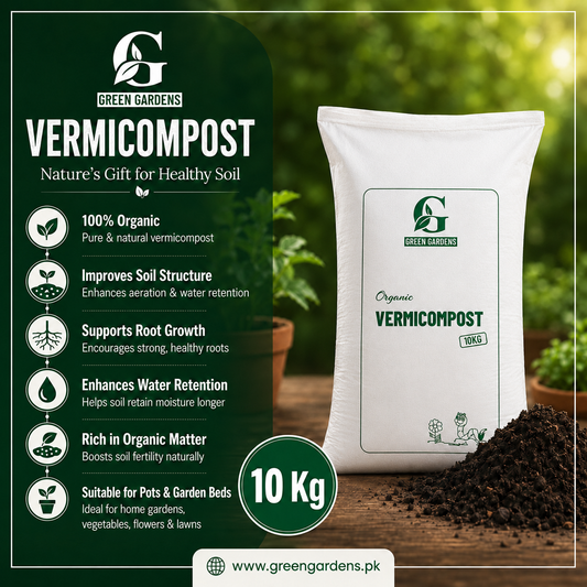 Vermicompost 10kg – 100% Organic Fertilizer in Pakistan (Delivery to Daewoo Service Areas Only)