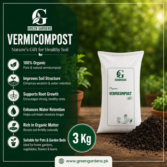 Vermicompost 3kg – 100% Organic Fertilizer in Pakistan