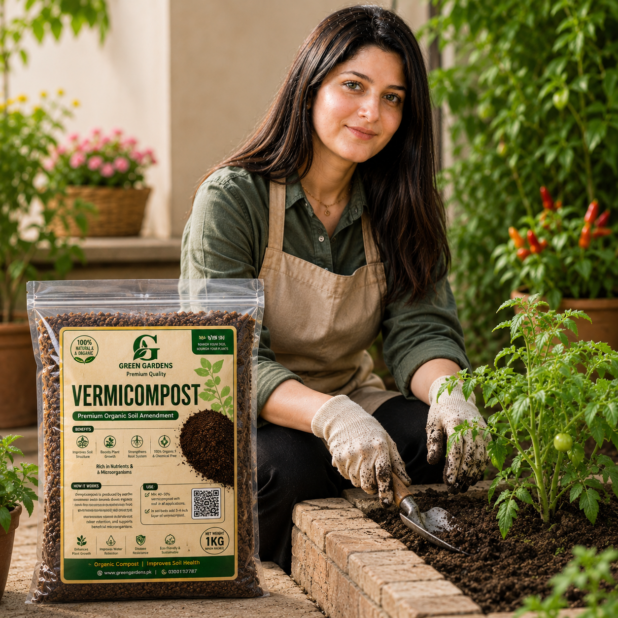 Vermicompost, 1 kg (100% Pure & Natural)
