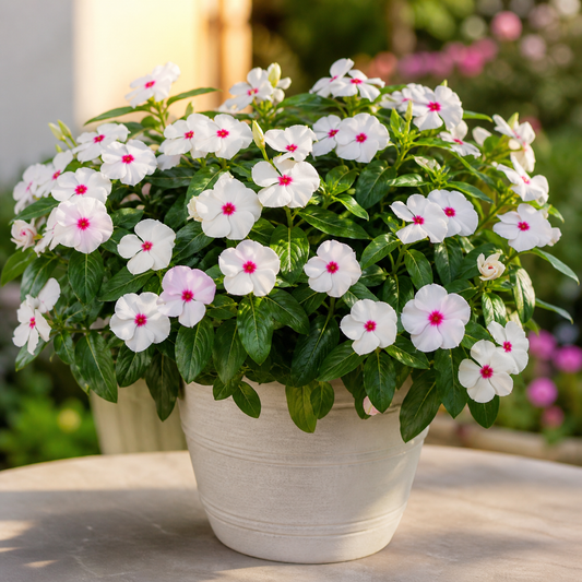 Vinca Bright Eye Nana Seeds (SUMMER)