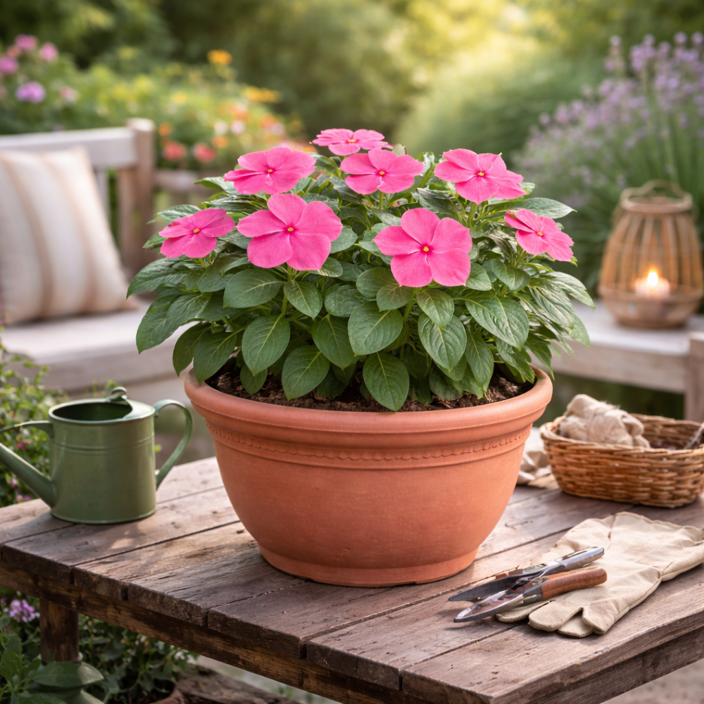 Vinca Deep Rose Seeds (SUMMER)