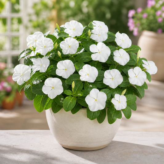Vinca Nana Bianca (White) Seeds (SUMMER) سدا بہار