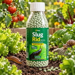 Vitax Slug Rid slug and snail killer used in vegetable garden for plant protection