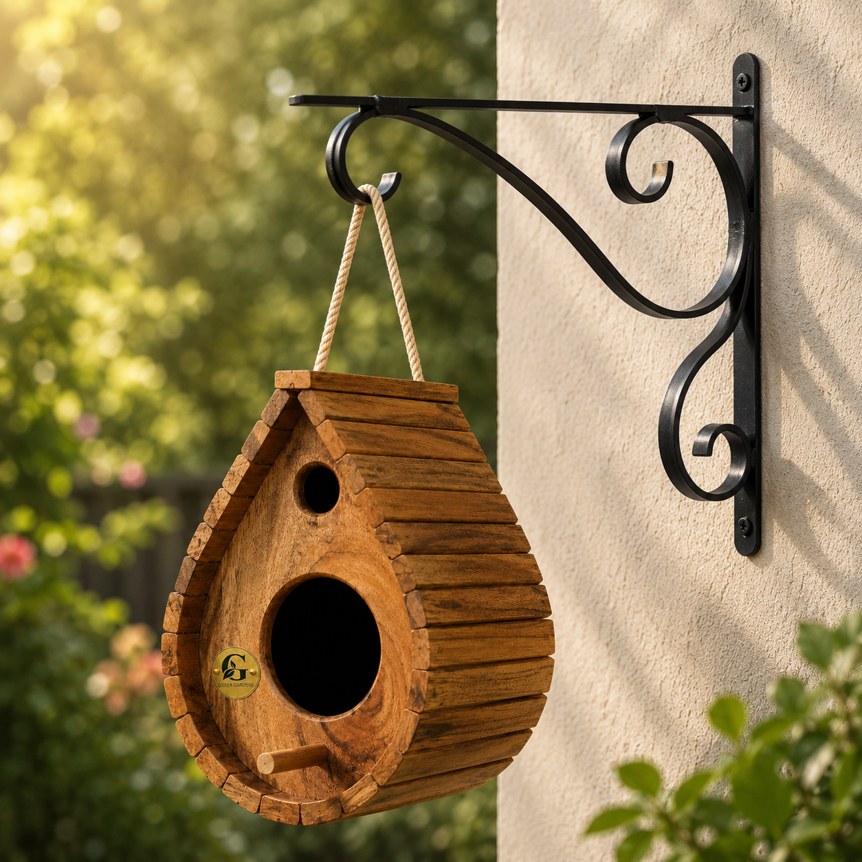Decorative Iron Wall Bracket – Matte Black