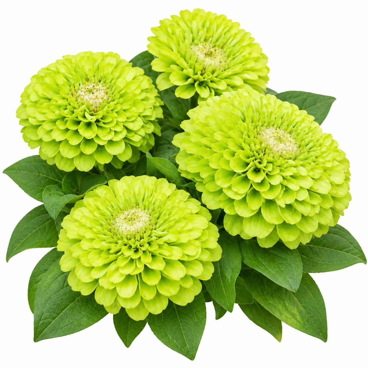Zinnia Elegans Green with distinctive lime-green summer flowers – seeds for sunny beds cut flowers containers and grow bags in Pakistan