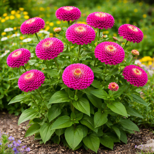 Zinnia Dahlia Violet Queen Seeds - Purple (SUMMER)