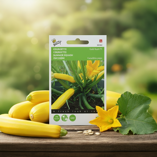 Zucchini (Summer Squash) Gold Rush, F1 - Holland {SUMMER} 2g