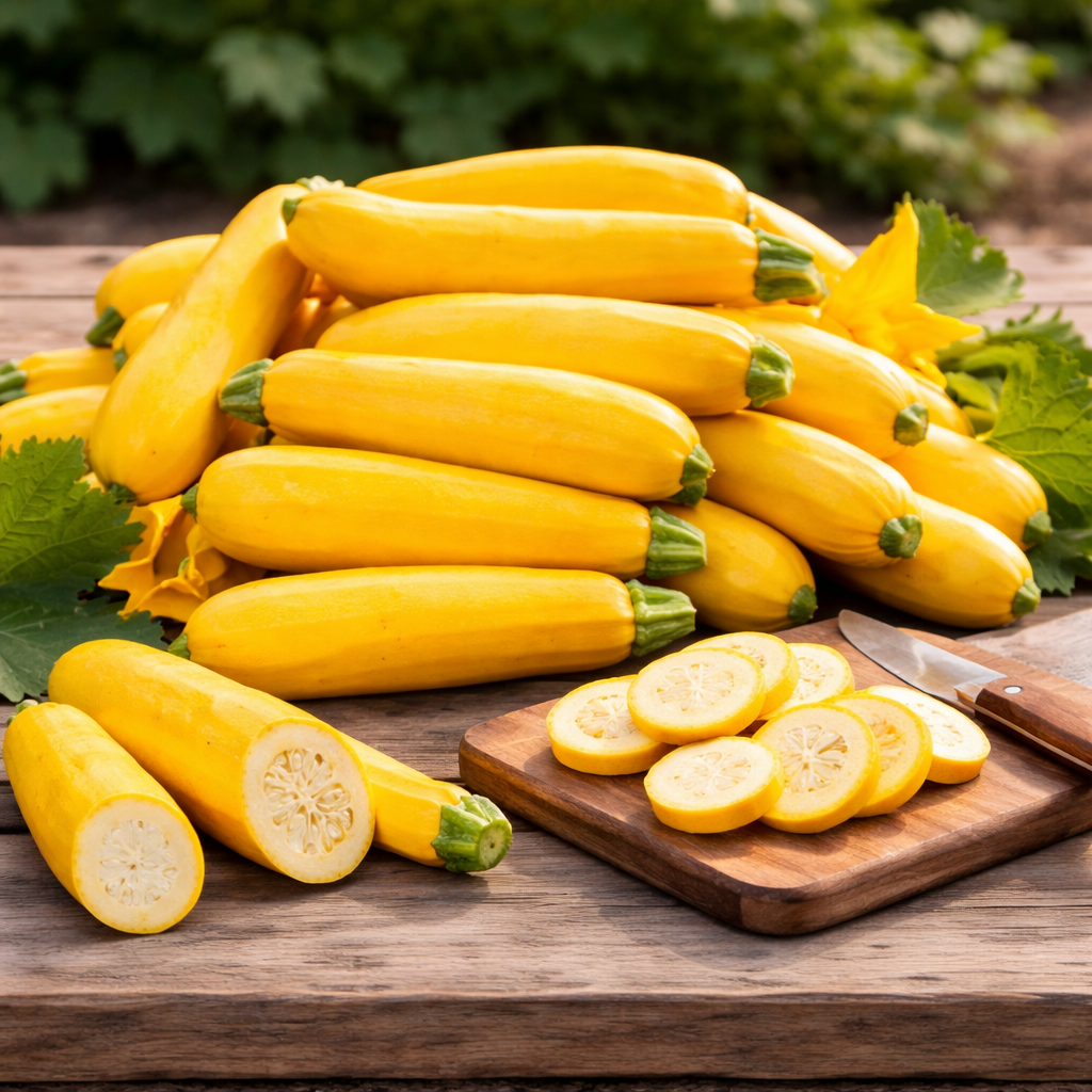 Zucchini Squash Golden, F1, Hybrid Seeds (SUMMER)