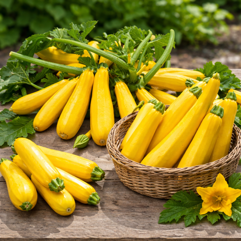 Zucchini Squash Golden, F1, Hybrid Seeds (SUMMER)