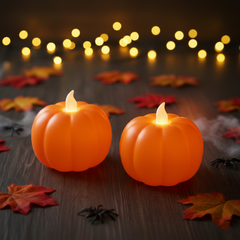 anko Light Up Pumpkins (2-Pack) – 9cm LED Decorative Lights