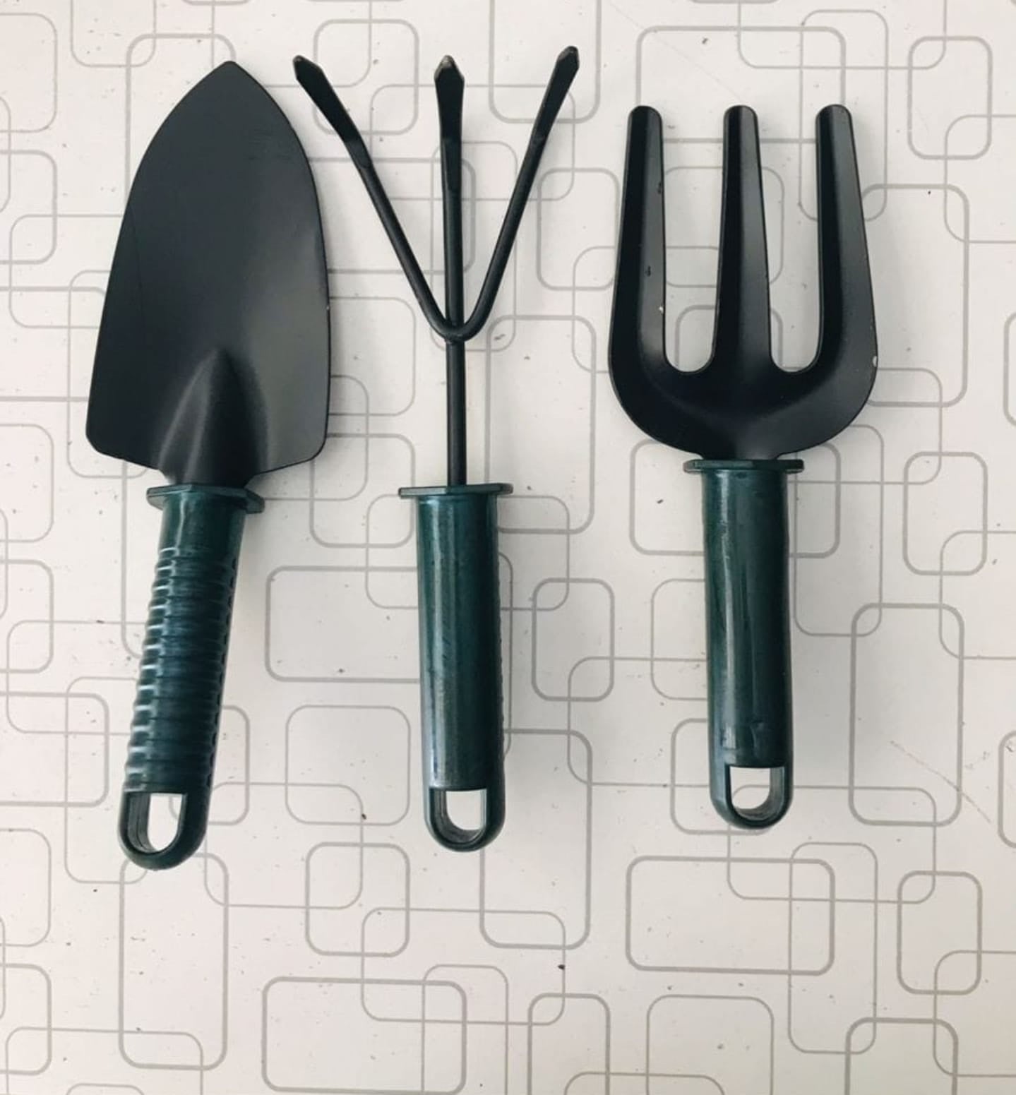 Garden Tools Set, 3 Pcs, 10"  (Plastic Handle)