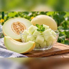 Fresh cut Honeydew Melon MDS-939 lifestyle serving image