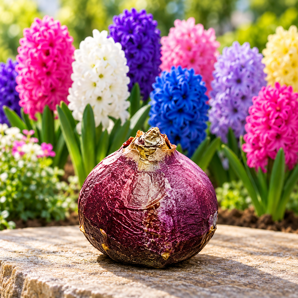Hyacinth Mixed Colours single flowering bulb – product hero