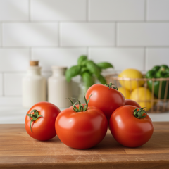 TETI tomato from Azerbaijan with firm uniform red round to slightly oval fruits – tomato seeds for home gardening in Pakistan