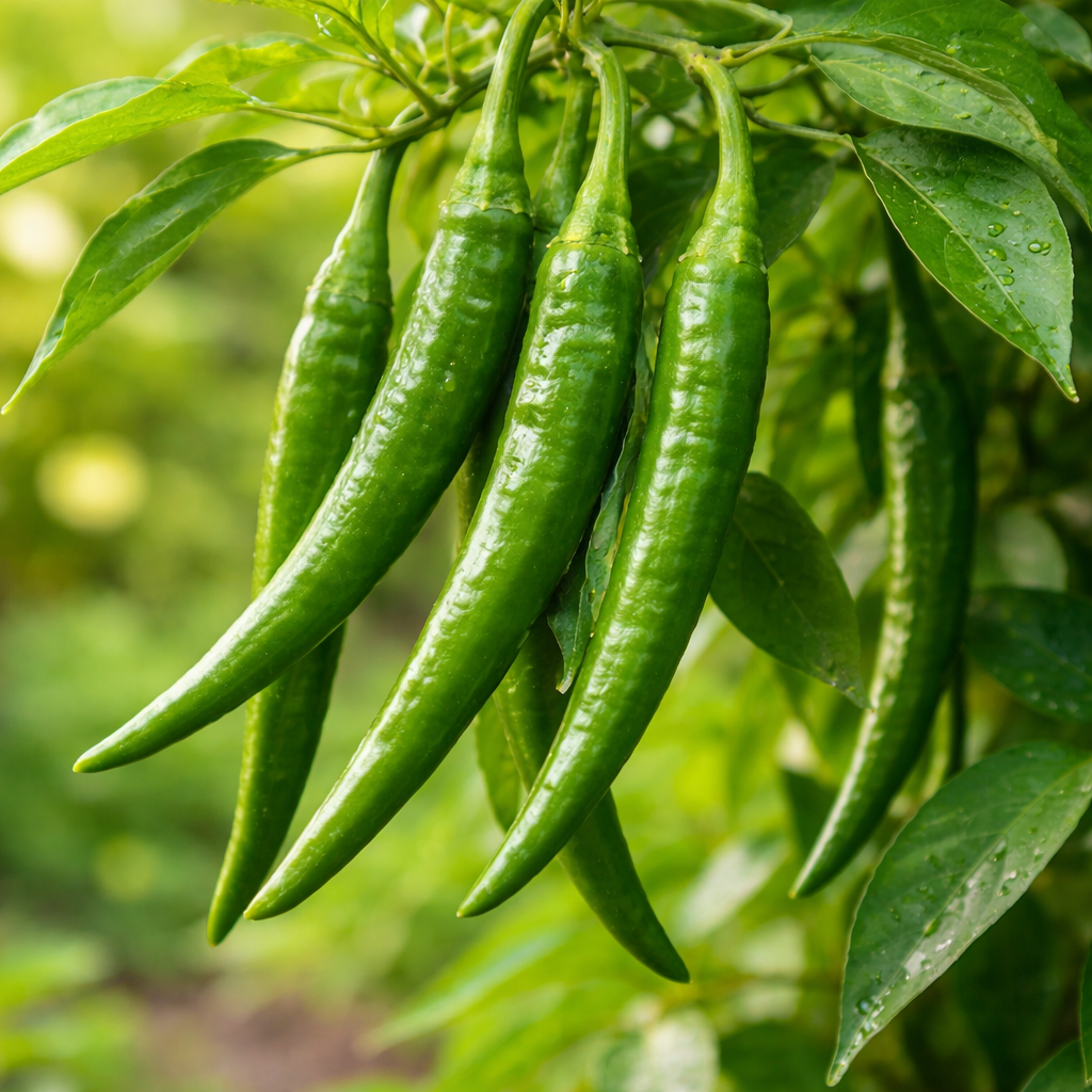 Green Chilli (Long) Seeds (SUMMER/WINTER) سبز مرچ لمبی