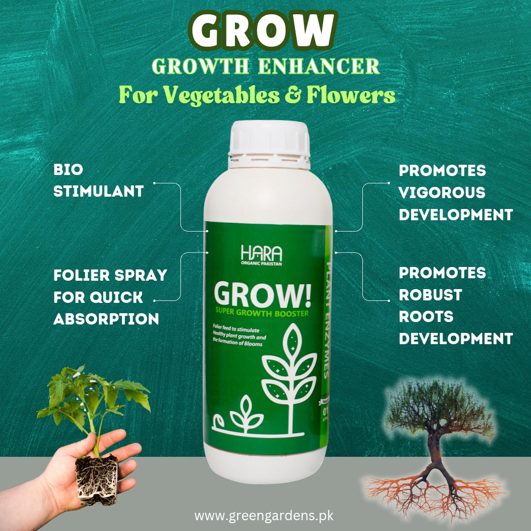 GROW by HARA ORGANIC Pakistan - 1 Ltr (Plants Growth Enhancer)