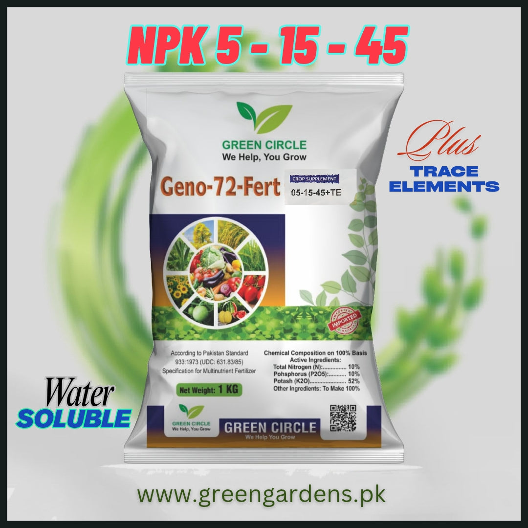 Geno 72, NPK 05-15-45 + TE (Foliar Potassium)