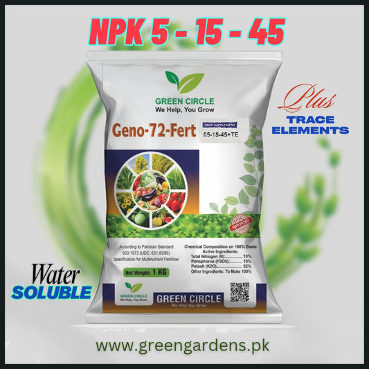 Geno 72, NPK 05-15-45 + TE (Foliar Potassium)